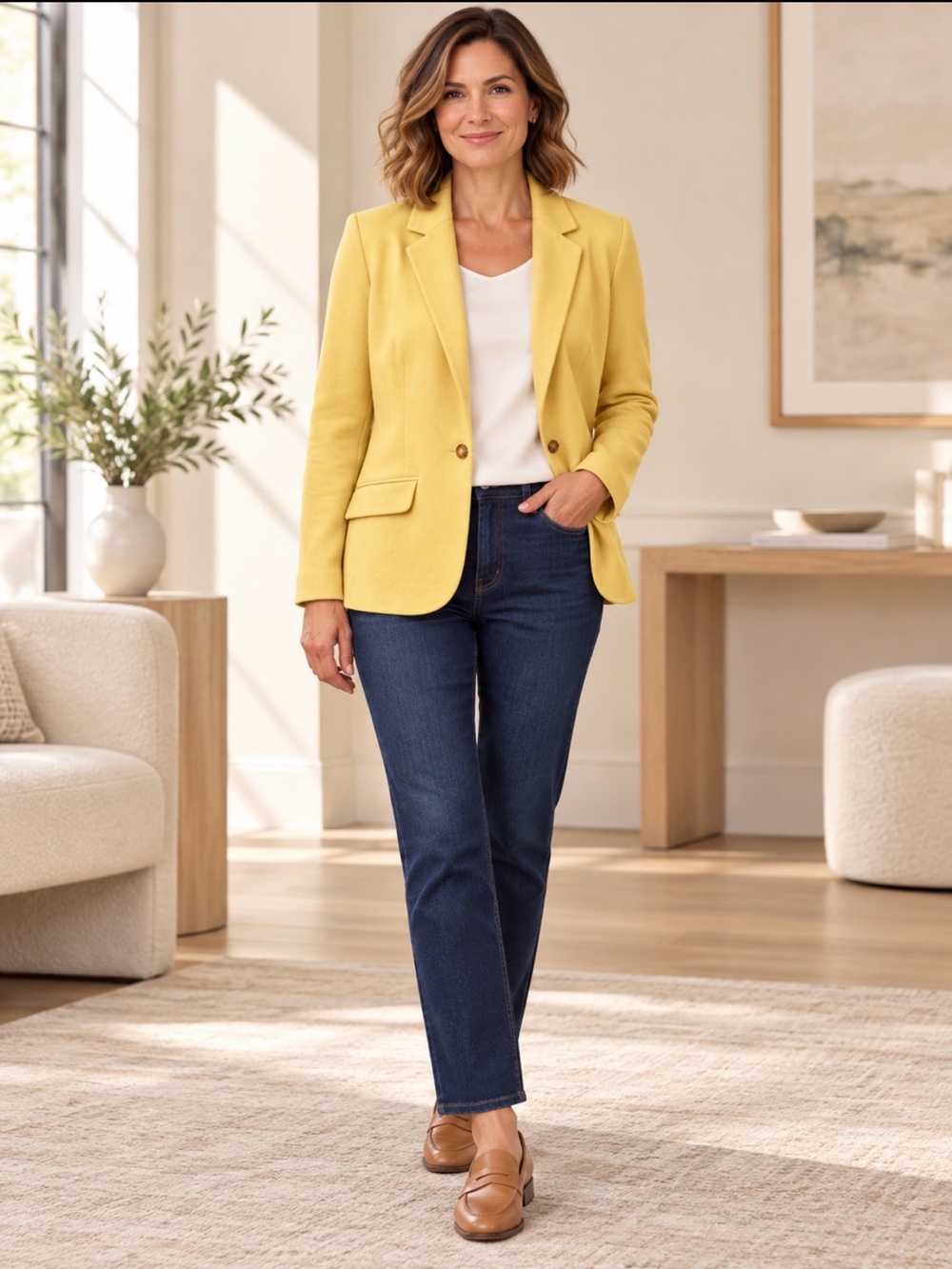 Talbots NWT 22WP yellow jacket